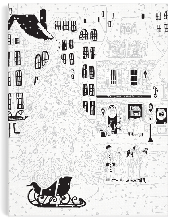 Joy Laforme Christmas Square 9 x 12 Paint by Number Kit