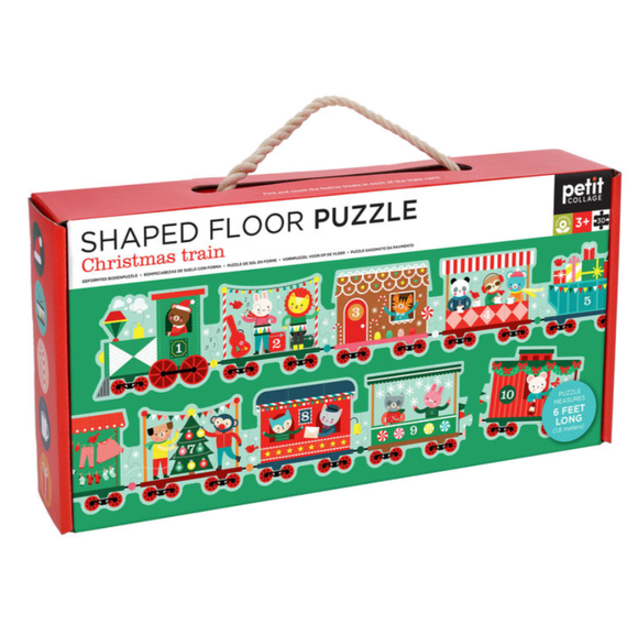 Christmas Train Shaped Floor Puzzle