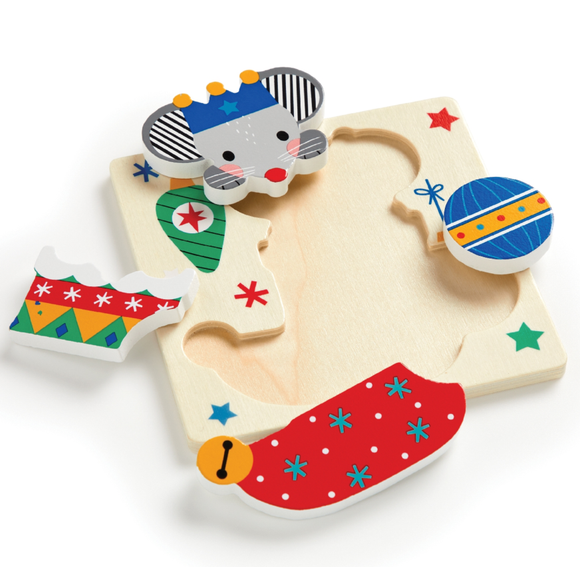 Christmas Set of 4 Wood Puzzles