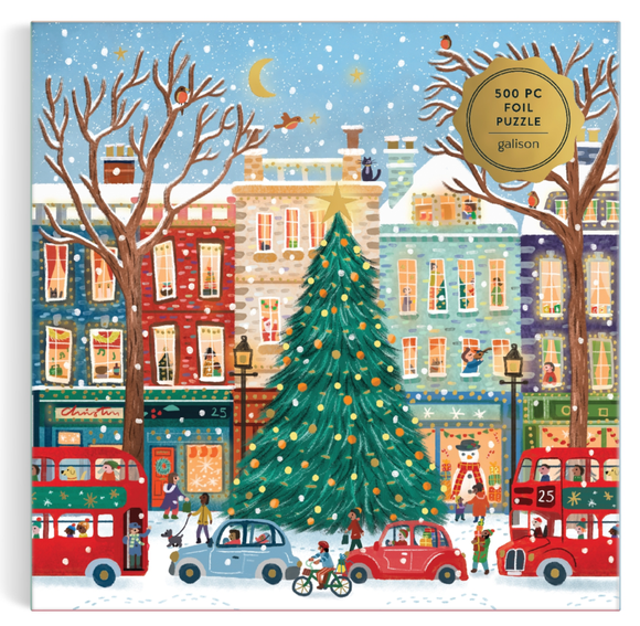 Tinsel City 500 Piece Foil Puzzle