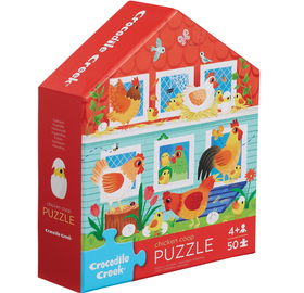 50 PC Flat Puzzle: Chicken Coop