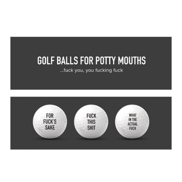 Golf Balls for Potty Mouths