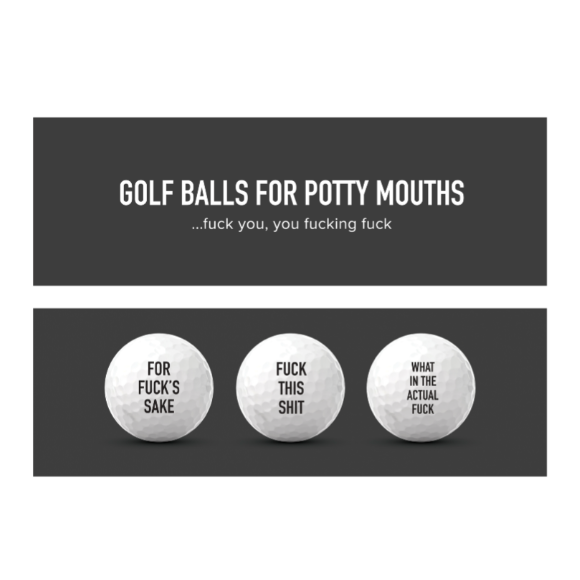 Golf Balls for Potty Mouths