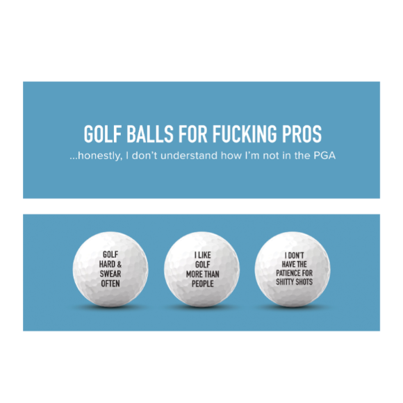 Golf Balls for Fucking Pros