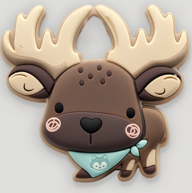 Moose Pacifier Clip Teether Set (Loulou Lollipop)