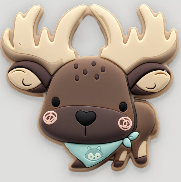 Moose Pacifier Clip Teether Set (Loulou Lollipop)