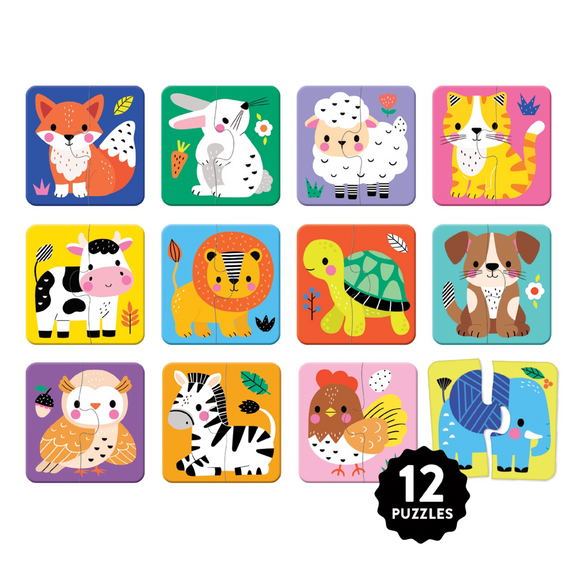 My First Animals 2 Piece Match-up Puzzles