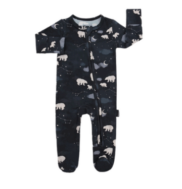 Footed Zipper Sleeper - Polar Bears (Belan. J)