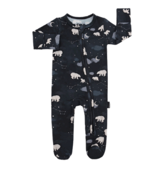 Footed Zipper Sleeper - Polar Bears (Belan. J)