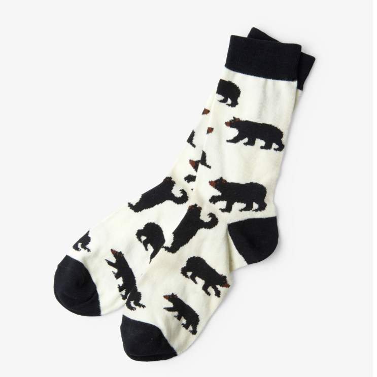  Black Bears Men's Crew Socks