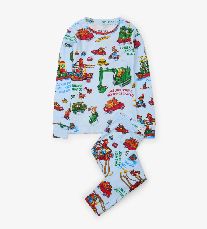 Cars and Trucks and Things that Go Book and Pajama Set