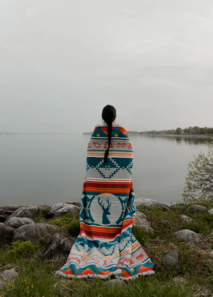 Mini Tipi Reversible Blanket (Indigenous Designed) - various patterns