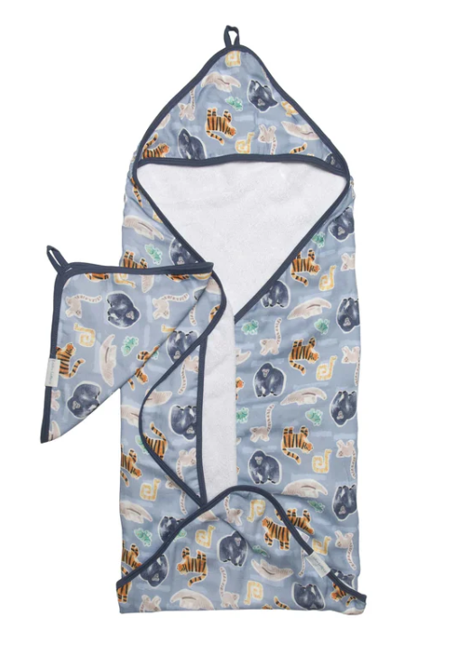 Loulou Lollipop Hooded Towel Set (various patterns)