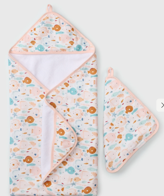 Loulou Lollipop Hooded Towel Set (various patterns)