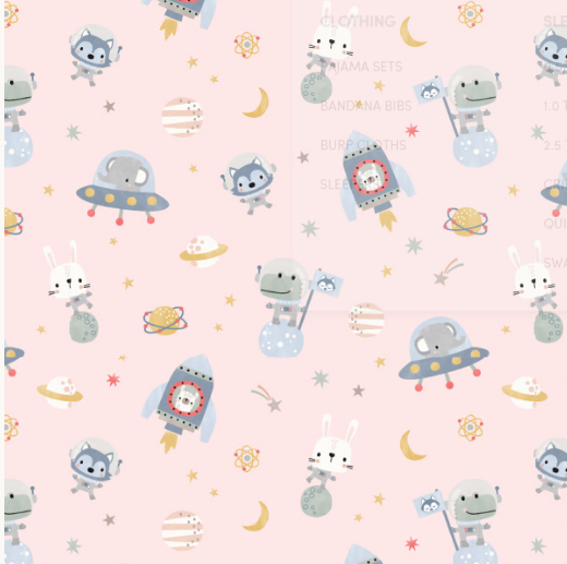 Astro Explorers Short Sleeve Long Pants Pajama Set (Loulou Lollipop)