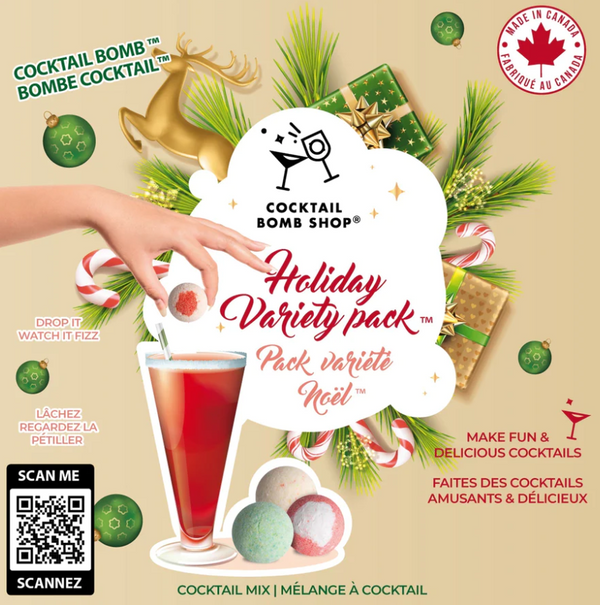  Cocktail Bomb Shop Holiday Variety Pack Bath Bombs