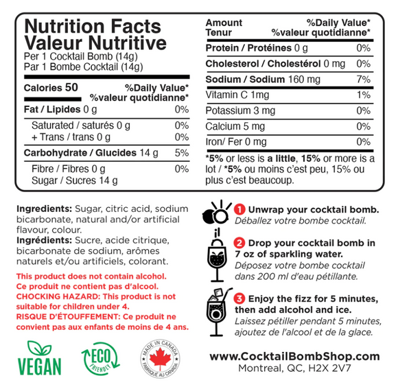 Cocktail Bomb Shop Holiday Variety Pack Bath Bombs