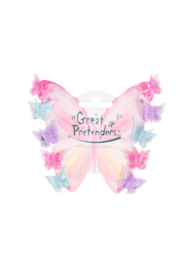 Fancy Flutter Mini Hairclips, 10pc