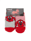Clifford the Big Red Dog Children's Socks (4-pack) --- size 2-3T-1