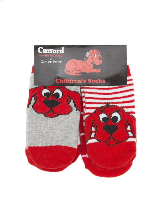 Clifford the Big Red Dog Children's Socks (4-pack) --- size 2-3T
