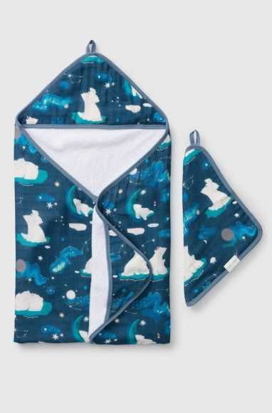 Loulou Lollipop Hooded Towel Set (various patterns)