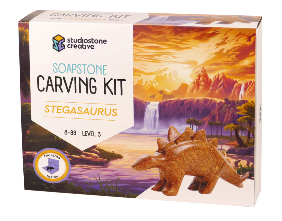 Stegosaurus Soapstone Carving Kit