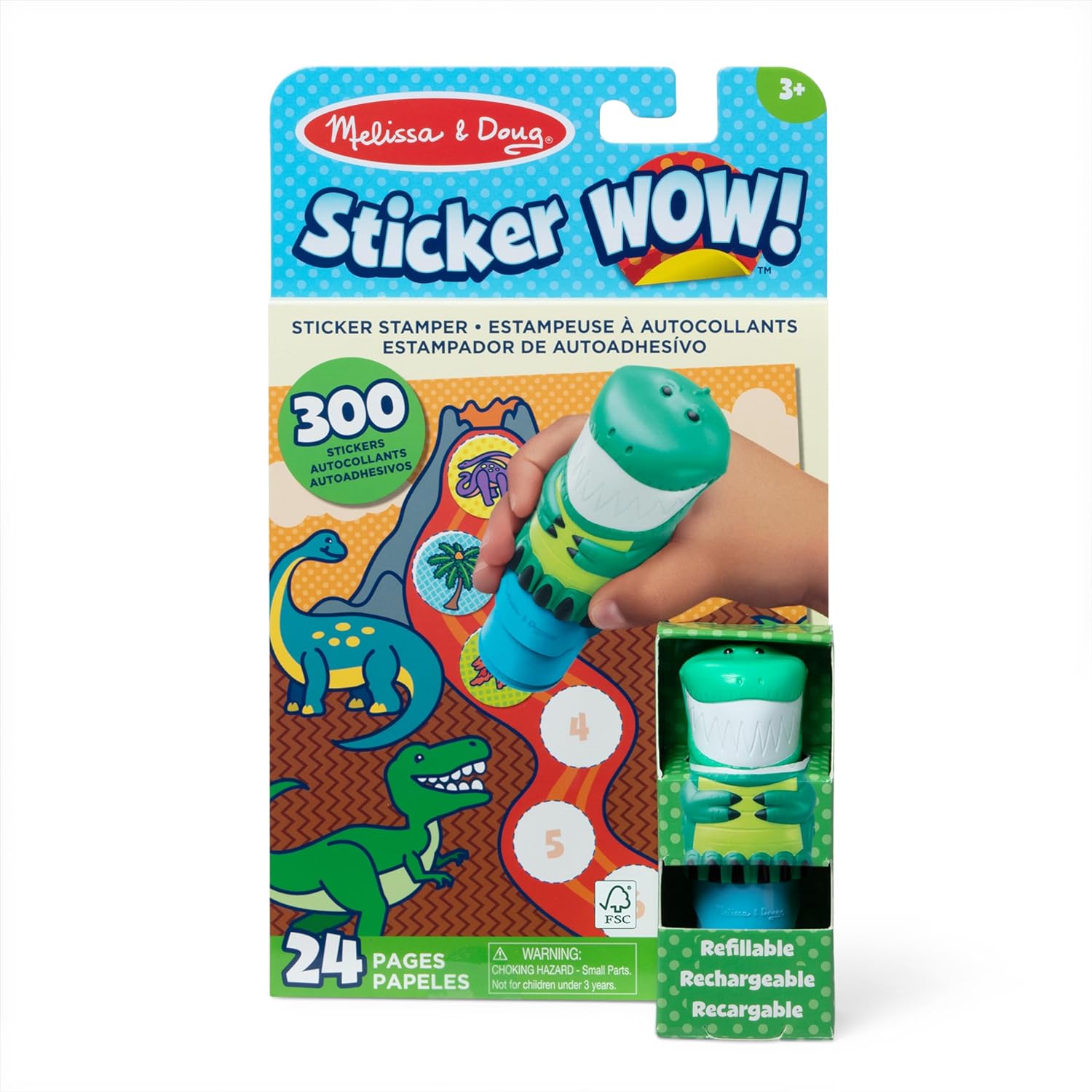 Sticker Wow! Dino With Book and Stickers