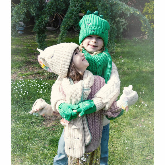 Rainbow Unicorn Knitted Gloves