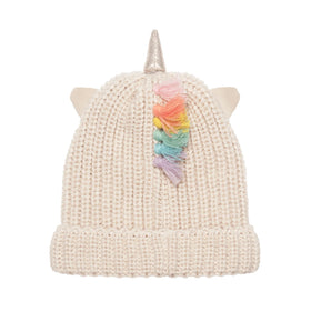 Rainbow Unicorn Knitted Hat - 0