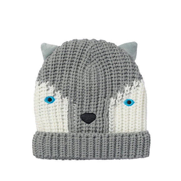 Husky Dog Knitted Hat