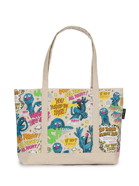Sesame Street - The Monster at the End of This Book - Large Zippered Tote - 0