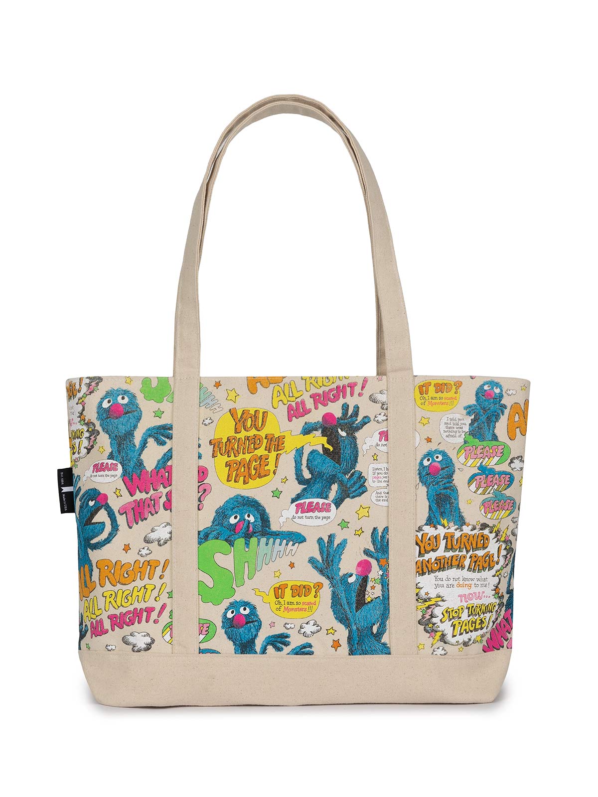 Sesame Street - The Monster at the End of This Book - Large Zippered Tote