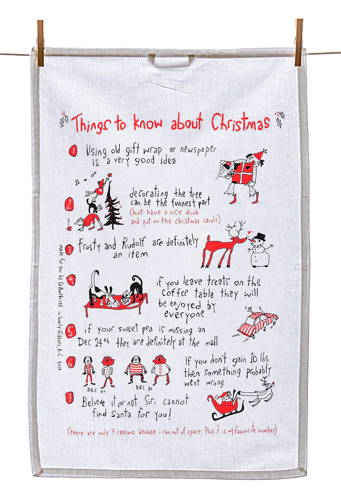 Tea Towel - Things to Know About Christmas