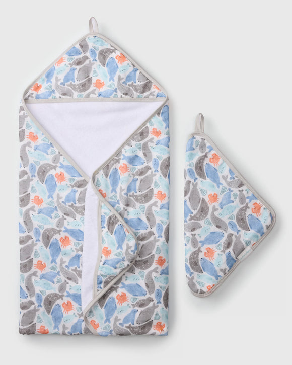 Loulou Lollipop Hooded Towel Set (various patterns)