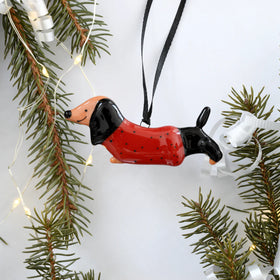 Dachshund Christmas Ornament