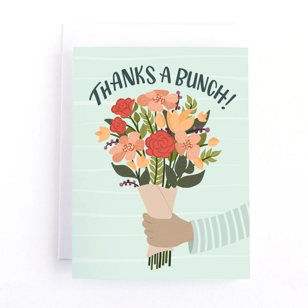 Thanks a Bunch Bouquet Thank You Card
