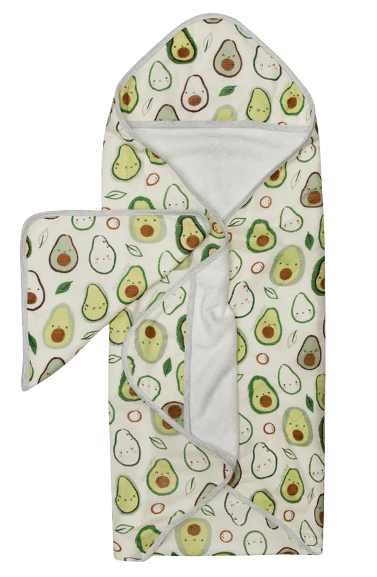 Loulou Lollipop Hooded Towel Set (Avocadoes)