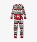 Kids Elk Fair Isle Onesie-4