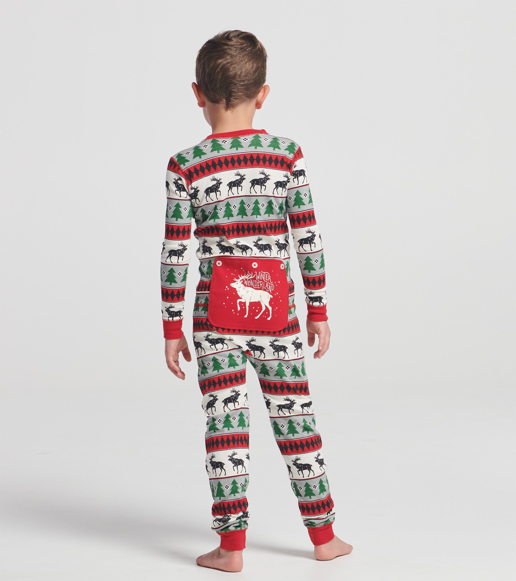 Kids Elk Fair Isle Onesie