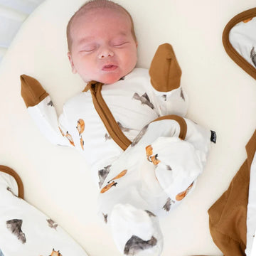Footed Zipper Sleeper - Foxes (Belan. J) - 0