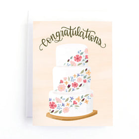 Congratulations Wedding Cake Love Card