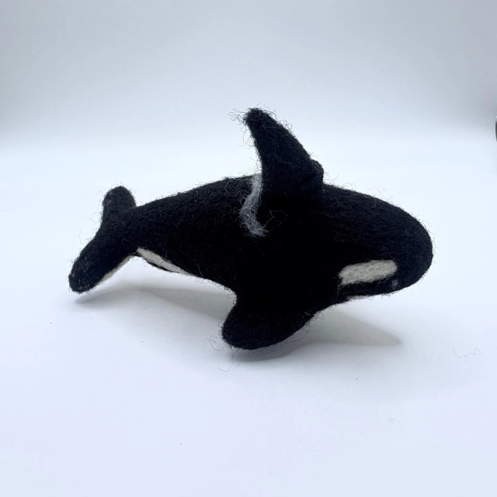 Needle Felted Orca Ornament
