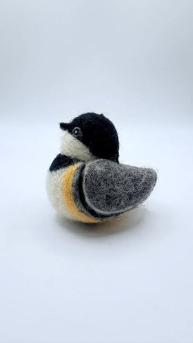 Needle Felted Chickadee Ornament - 0