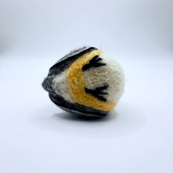 Needle Felted Chickadee Ornament