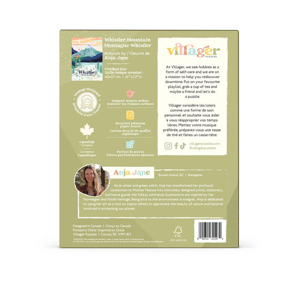 Villager Puzzles | Whistler Mountain | 500-Piece Puzzle for Adults