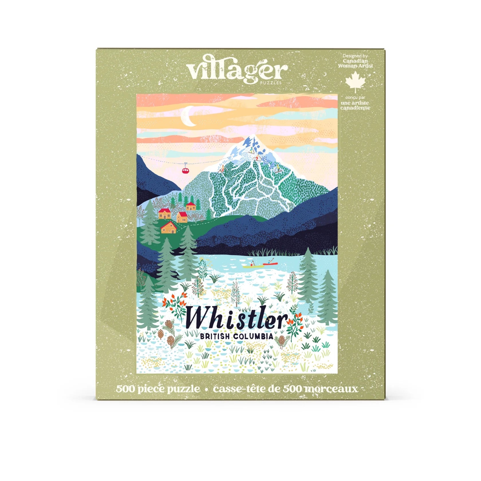 Villager Puzzles | Whistler Mountain | 500-Piece Puzzle for Adults - 0