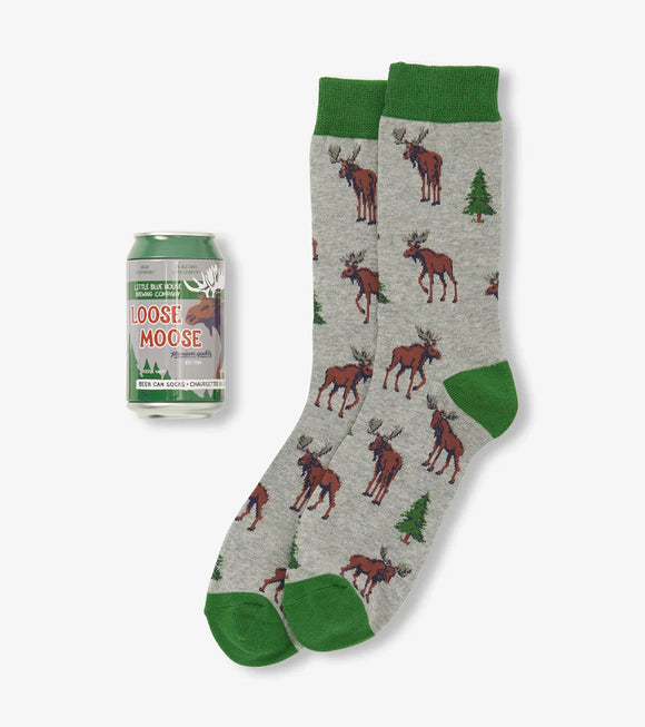 Wild Moose Men's Beer Can Socks