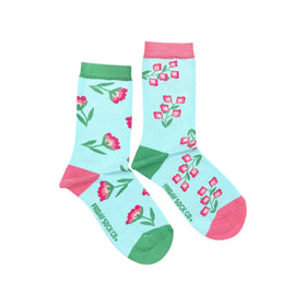 Women's Sweet Pink Flower Socks