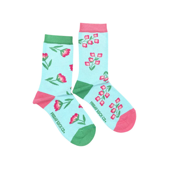 Women's Sweet Pink Flower Socks