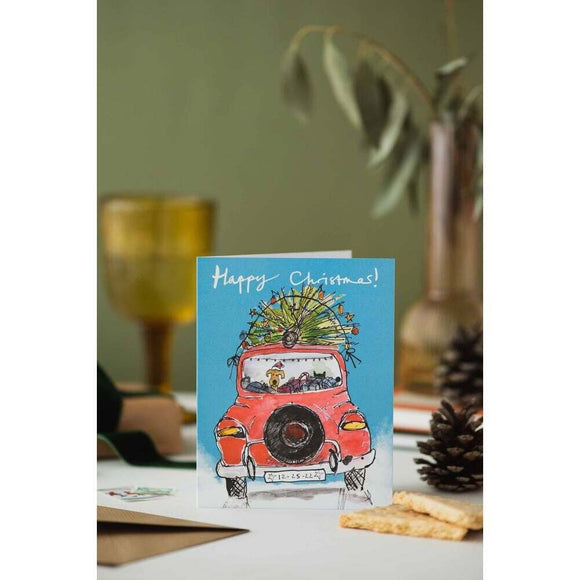 Driving Home for Christmas Card